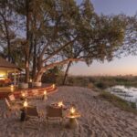 The main areas overlook permanent waters of the Okavango