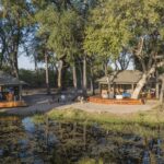 The main area consists of a dining area, lounge area and fire pit where each day begins and ends