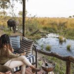 Each tent has a private deck, ideal for watching wildlife passing through camp