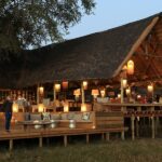 Elevated main deck area of Sable Alley Lodge