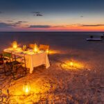 Dining on the salt pans at leroo la tau