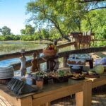 A scrumptious high tea is served at Savuti before afternoon activities