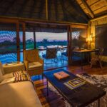 Savuti Camps' guest tents are decorated with traditional African accents