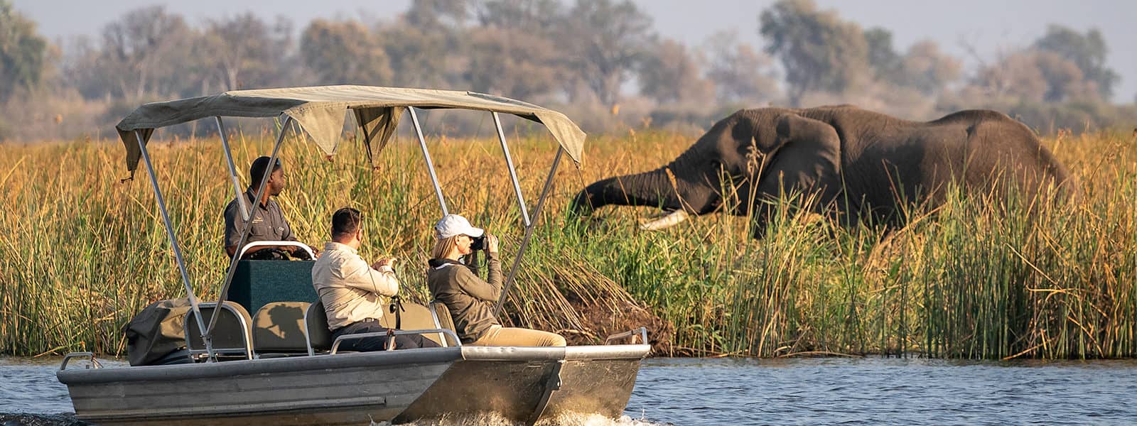 Boating activity at Savuti Camp