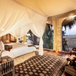 Exceptional room interior of guest suite at Selinda Camp