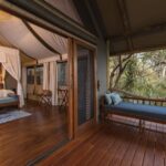 Every tent at Shinde Camp features a private deck with views of the plains to relax between activities