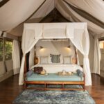 The rooms at Shinde Camp have an elegant vintage style