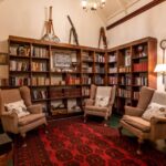 The historical library is a focal point at The River Club