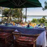 Breakfast with a view of the river at The River Club