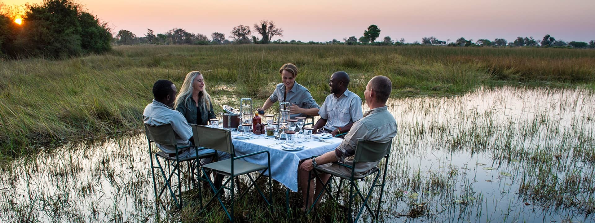 Okavango Mobile Expeditions dining with a difference
