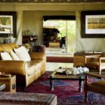 Beautifully furnished main lounge area at Zafara Camp