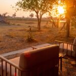 View from the guest tent onto the plains at Camp Maru