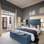 The courtyard view from the luxury room at the Cape Cadogan