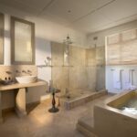 The bathrooms in the Cape Cadogan luxury rooms
