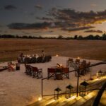Outdoor dining under the stars at Kiri Camp.