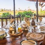 Delta Camp's dining area has wonderful views and mouthwatering food