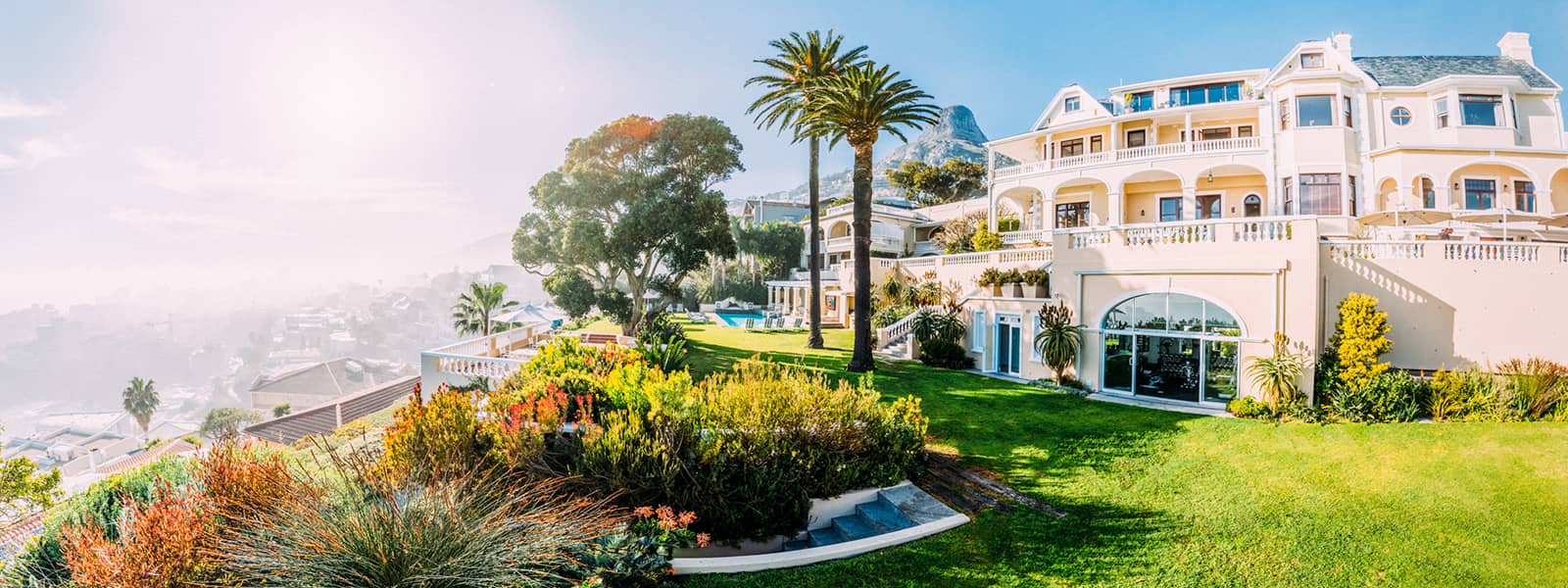 The stunning gardens at Ellerman House