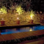 Four Rosmead swimming pool by night