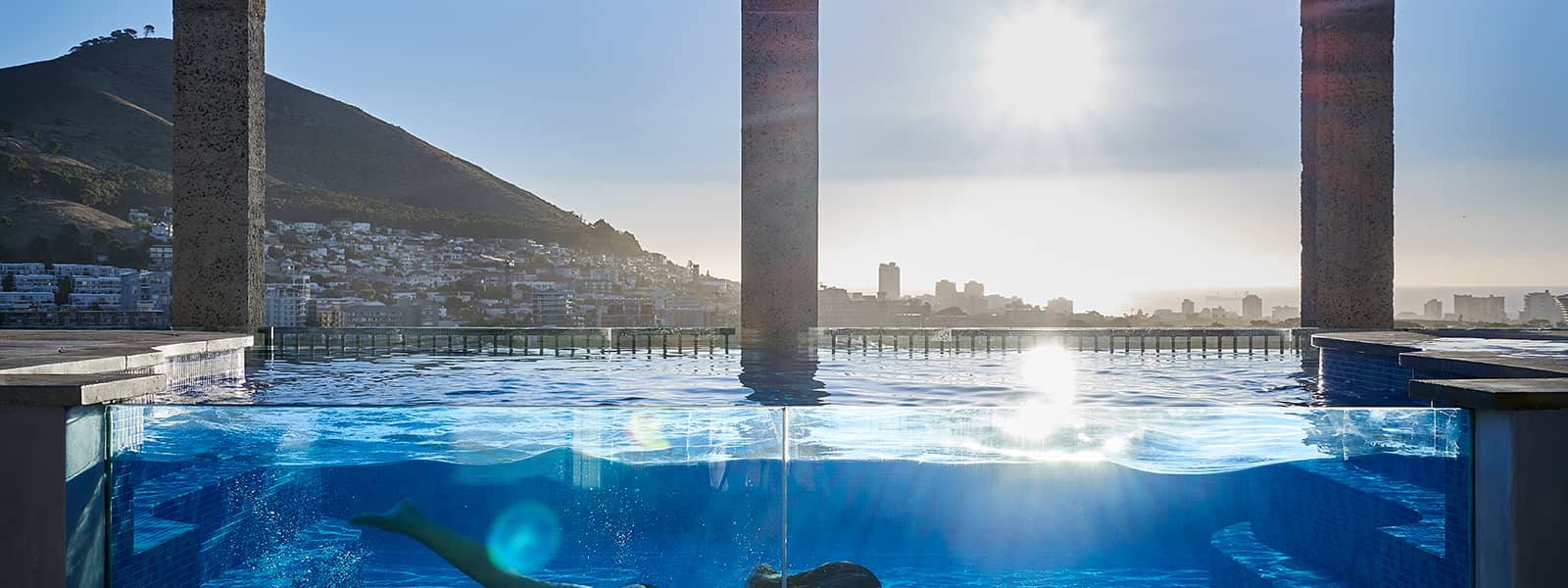 Stunning swimming pool at The Silo