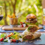 The food menu is fresh and varied at The Wallow