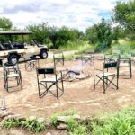 Days end around the fire at Tsau Hills