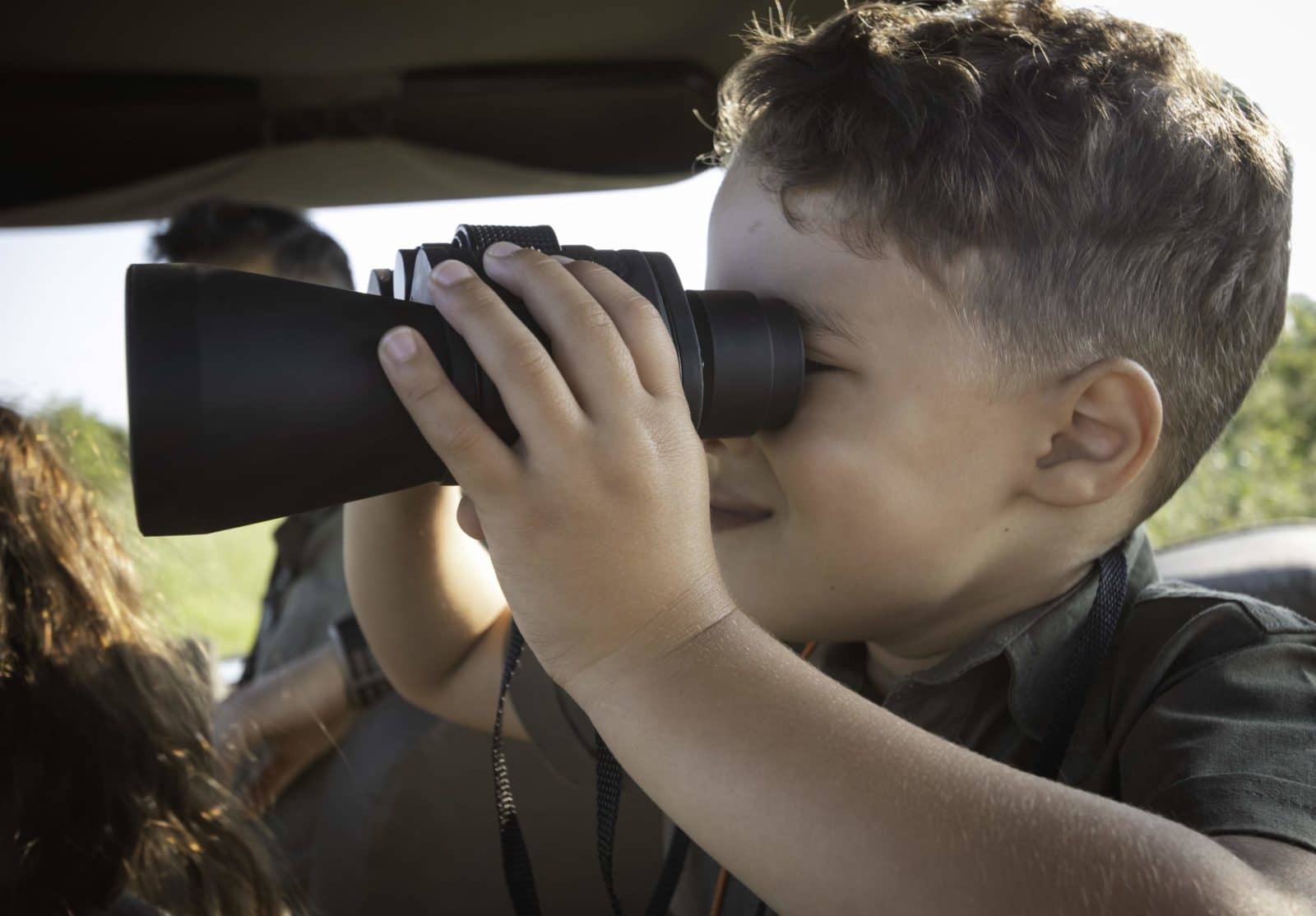 Young safari guests are encouraged to get involved in the game activities at Linyanti Ebony camp