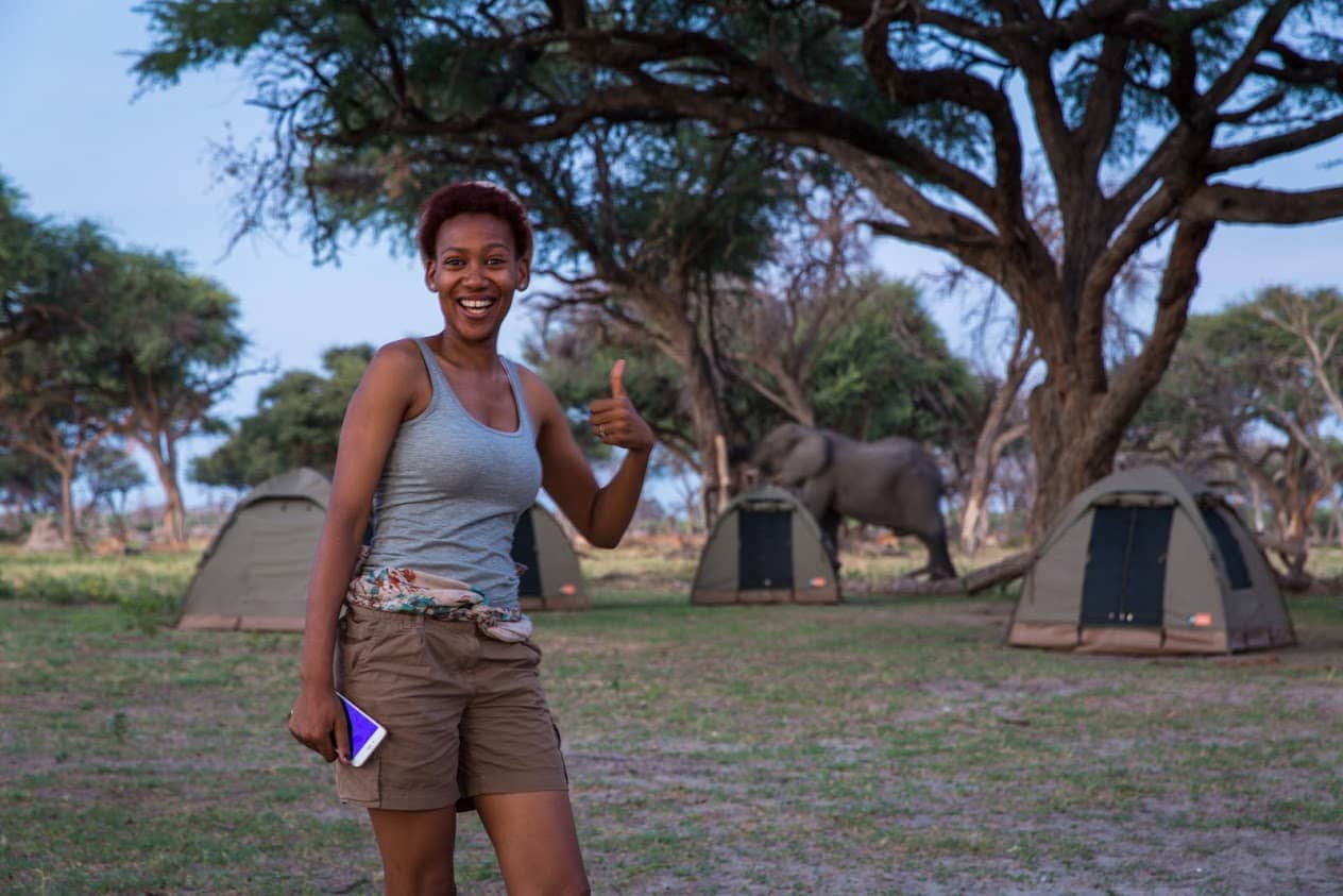 A welcoming smile from a member of the Bushways Safari team
