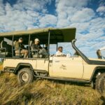 Bushman Plains Camp game drive with guests