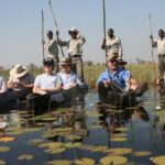 Tranquil mokoro excursion in the comnay of mokoro guides courtesy of Bushman Plains Camp