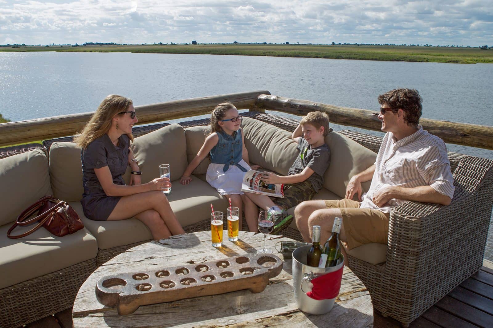 A great lunch spot for your Botswana family safari