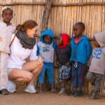 A cultural village visit for guests of the Chobe Princess