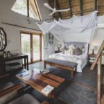 The downstairs level of Muchenje's family room