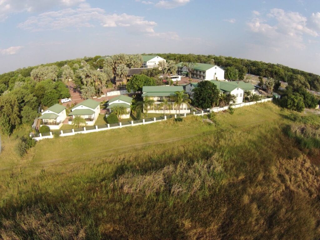 Aerial view of Maun Lodge