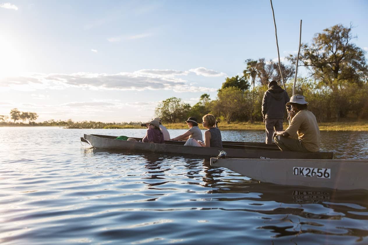 Mokoro excursions are a fantatstic way to explore the waters of the Okavango Delta