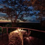 A private dinner for two on room deck at Muchenje Safari Lodge