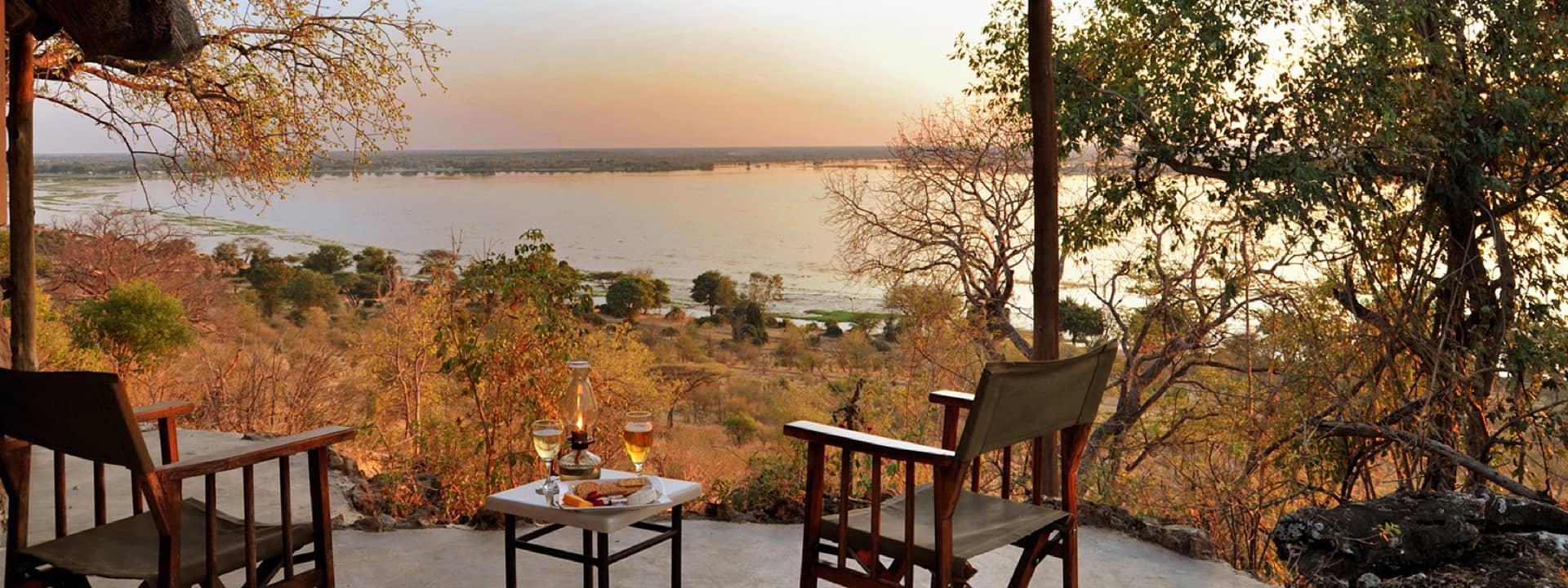 View from the guest room veranda at Muchenje