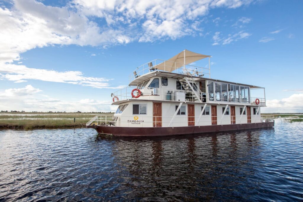 Exploring the Chobe river, one of the best places to visit in Botswana