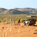 Private game drive vehicle at Motse