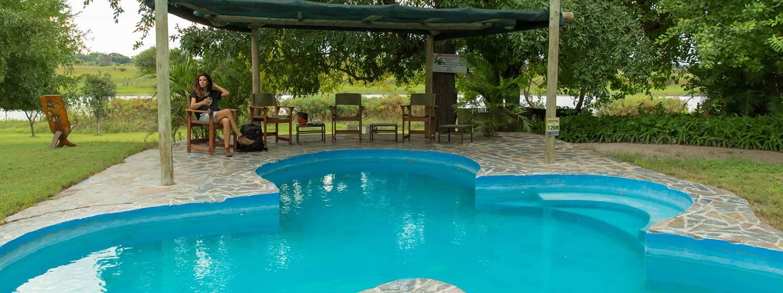 Thamalakane River Lodge swimming pool