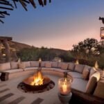 Tarkuni's delightful fire pit at Tswalu invites guests into its warmth