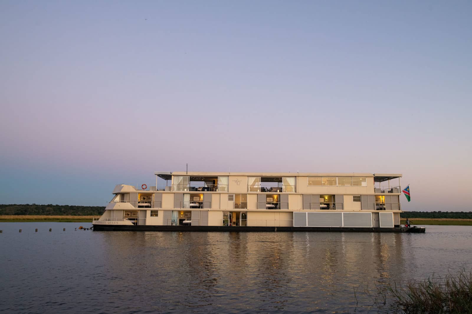 Boat exterior of the Zambezi Queen