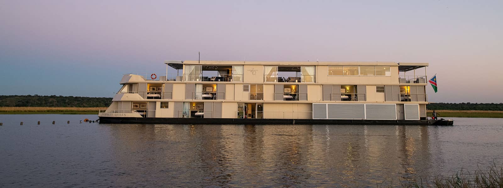 Boat exterior of the Zambezi Queen
