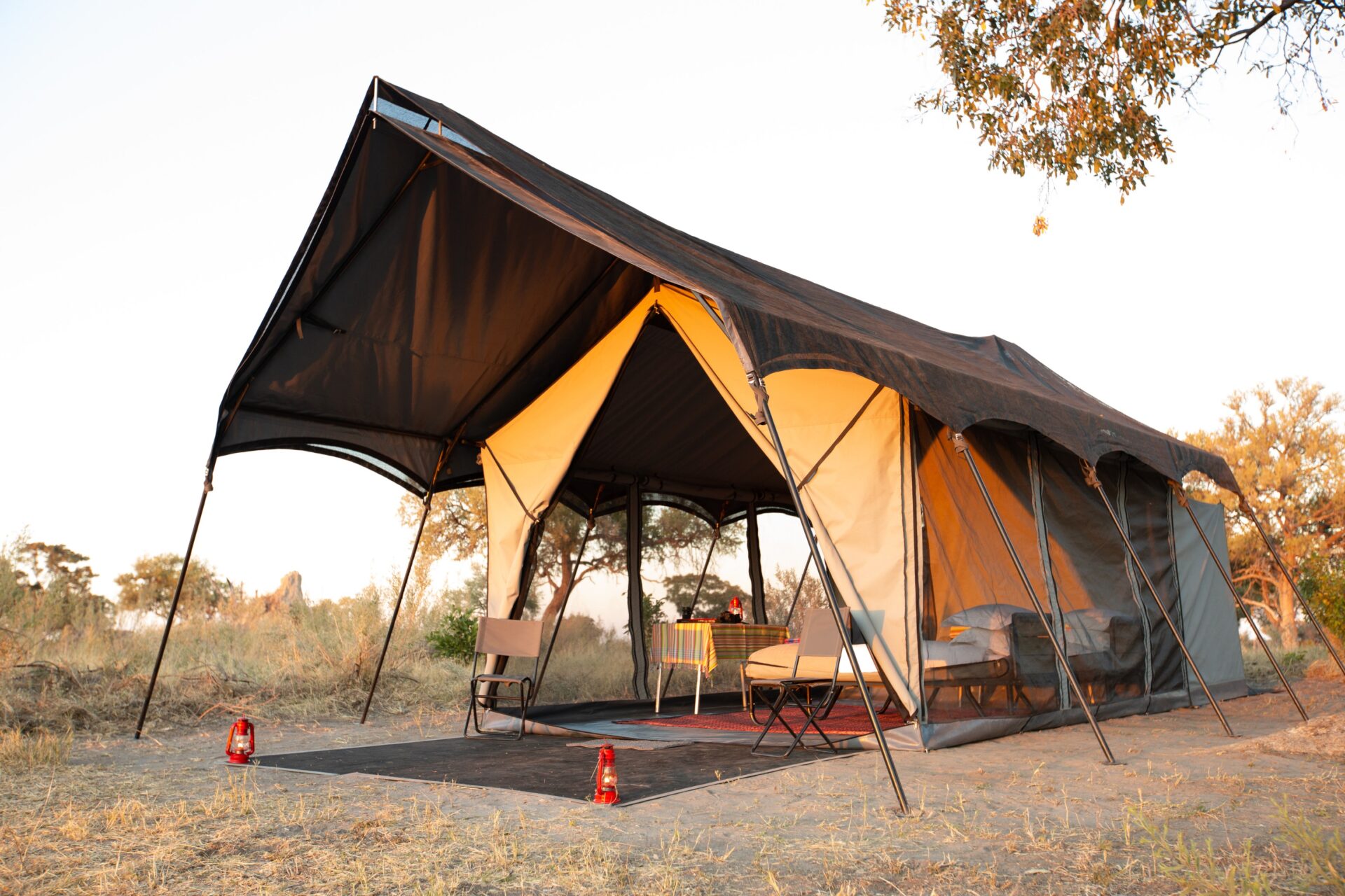The new walk in tents at Beagle expeditions