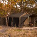 Exterior view of guest tent at Kwapa Camp