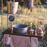 The luxury camps feature wash basins with running water and thoughtful touches