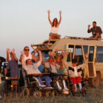 Group fun on Endeavour safari tour