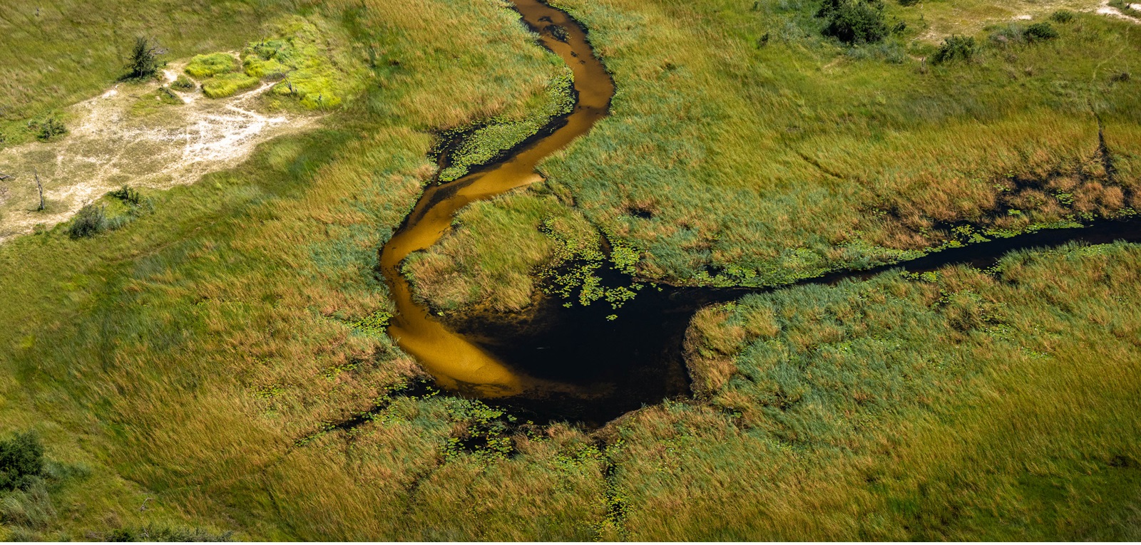 Landscapes at Maxa offer a network of permanent lagoons feeding into seasonal channels