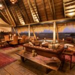 The lounge area of the Selinda Suite