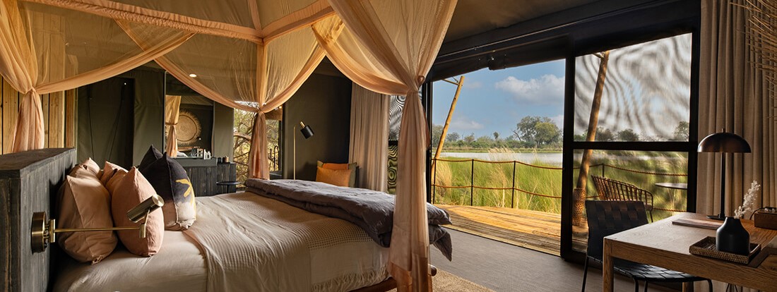 Guest room at North Island Okavango.