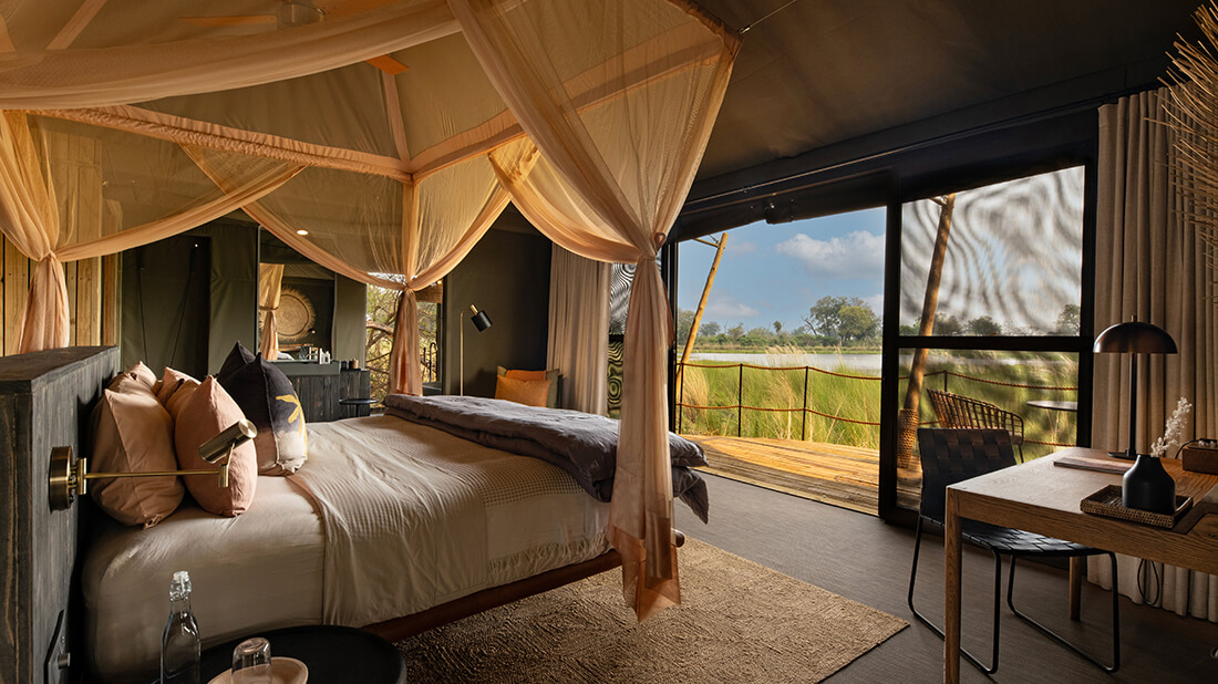 Guest room at North Island Okavango.